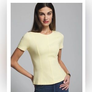 WHBM Short Sleeve Peplum Tee